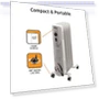 Превью Oil-Filled Radiant Radiator Space Heater — Portable Heating Solutions, EZ-HEAT