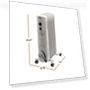 Превью Oil-Filled Radiant Radiator Space Heater — Portable Heating Solutions, EZ-HEAT