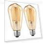 Thumbnail Vintage Amber Glass LED Filament Bulb — Street Lighting, Qualilux