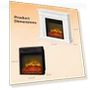 Превью Electric Fireplace with Mantel — Tabletop Fireplaces, ROVSUN