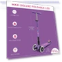 Thumbnail Foldable LED Scooter with Light-Up Wheels — Push Scooters, Micro