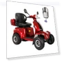 Thumbnail Heavy Duty 4-Wheel 3-Speed Medical Electric Golf Mobility Scooter — Push Scooters, Xmatch