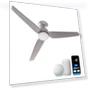 Thumbnail Modern All Seasons Smart Ceiling Fan with LED Lights — Ceiling Fan Wall Controls, Promounts