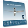 Thumbnail Modern All Seasons Smart Ceiling Fan with LED Lights — Ceiling Fan Wall Controls, Promounts