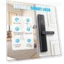 Thumbnail WiFi Smart Door Lock with Handles and Alarm — Smart Home Security, wisuwore