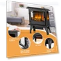 Thumbnail Electric Fireplace Stove — Portable Heating Solutions, Tangkula