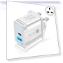 Fast Charge Travel Charger Power Adapter — Wall Chargers