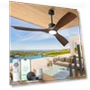 Thumbnail Smart Ceiling Fan with Light — Ceiling Fan Wall Controls, BOOSANT