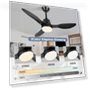 Thumbnail Smart Ceiling Fan with Light — Ceiling Fan Wall Controls, LINJO