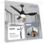 Thumbnail Smart Ceiling Fan with Light — Ceiling Fan Wall Controls, LINJO