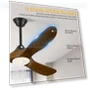Thumbnail Wood Ceiling Fan with Light — Ceiling Fan Wall Controls, WANGOFUN