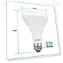 Thumbnail BR30 LED Bulb — Lighting Solutions, LUXRITE