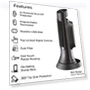 Thumbnail Compact Ceramic Tower Heater — Portable Heating Solutions, Honeywell