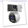 8MP HD Multi-lens Super Wide Angle Panoramic PTZ Dome Camera — Security Cameras, SriHome