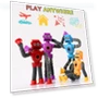 Thumbnail Sensory Robot Toys 4pk - Top Pop Tubes Fidget — Stress Relievers, NUTTY TOYS