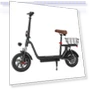 Folding Electric Scooter with Seat & Rear Basket — Electric Self-Balancing Scooters, iScooter