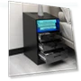Thumbnail Nightstand with 3 Drawers and Cabinet — Nightstands