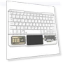 Transparent Wireless Bluetooth Keyboard with Touchpad — Keyboards, Other