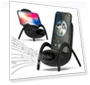 Thumbnail Portable Mini Chair Wireless Charger with Speaker — Portable Audio Solutions