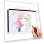 Thumbnail Three Level of Brightness Dimmable A4 LED Drawing Sketchpad Light Pad — Light Boxes