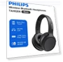 Thumbnail Wireless Bluetooth Headphones with Bass Plus Touch — Over-Ear Headphones, Philips