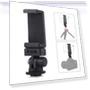 Превью 1/4 inch Screw Thread Cold Shoe Tripod Mount Adapter with Phone Clamp — Shoe Mounts, PULUZ