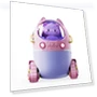 Превью Portable Desktop Cute Cartoon Tank Car Air Humidifier with LED Lights — Air Moisturizers