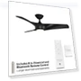 Thumbnail Smart Indoor and Outdoor 3-Blade Ceiling Fan with Adjustable LED Light Kit — Ceiling Fan Wall Controls, Modern Forms