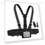 Adjustable Body Mount Belt Chest Strap with J Hook Mount & Long Screw for Action Cameras — Chest Camera Mounts, PULUZ