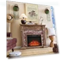 Thumbnail Electric Fireplace with Mantel — Outdoor Fireplaces, Aitjunz
