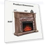 Thumbnail Electric Fireplace with Mantel — Outdoor Fireplaces, Aitjunz