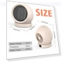 Thumbnail Portable Electric Desktop Heater — Portable Heating Solutions, Coolfor