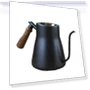 Превью Stainless Steel Coffee Hand Pot with Wooden Handle — Stovetop Moka Pots