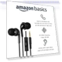 Thumbnail Wired Earbuds with Microphone — In-Ear Headphones, Amazon Basics