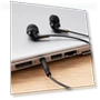 Thumbnail Wired Earbuds with Microphone — In-Ear Headphones, Amazon Basics