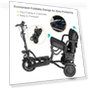 Thumbnail Folding 3-Wheel Electric Scooter — Push Scooters, WTRAVEL