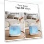 Thumbnail Super Easy to Clean Top Fill Auto Adapt Cool Mist Humidifier — Air Moisture Control, Homvana