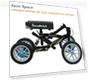 Превью All Terrain Foldable Knee Scooter Walker — Low Strength Tools, BlessReach
