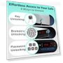 Thumbnail Biometric Pistol Safe with LCD Display — Biometric Security, QINGENO