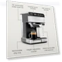 Thumbnail Digital Espresso Maker with Built-In Frother — Coffee & Espresso Combos, Chefman