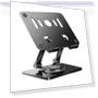 Dual Rod Support Alloy Steel Foldable Rotating Tablet Holder — Stands