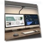 Thumbnail LED Desk Lamp with Clamp and Dual Screen Computer Monitor Gooseneck — Study & Desk Lighting