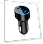 Thumbnail Car Charger with LED Display and Dual USB Ports — Vehicle Power Solutions