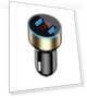 Thumbnail Car Charger with LED Display and Dual USB Ports — Vehicle Power Solutions