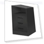 Thumbnail Nightstand with 3 Drawers and Cabinet — Nightstands