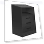 Thumbnail Nightstand with 3 Drawers and Cabinet — Nightstands