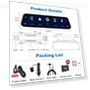 Thumbnail 9 inch car touch screen navigator with dual camera and wireless Carplay — Rearview Cameras for Cars