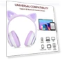 Превью Colorful Lighting LED Wireless Cat Ear Headphones — Over-Ear Headphones