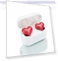 Thumbnail Heart-shaped Wireless Headphones — In-Ear Headphones