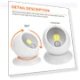 Thumbnail Set of 5 Motion Activated Bionic Portable Lights — Tap Lights